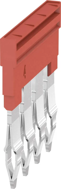 Conector transversal roșu 60 buc. Weidmüller ZQV 4N/4 RD 2460800000 Transport gratuit