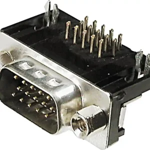 Conector D-SUB tată 15 pini 90˚ ASSMANN WSW A-HDS 15 A-KG/T Preț redus