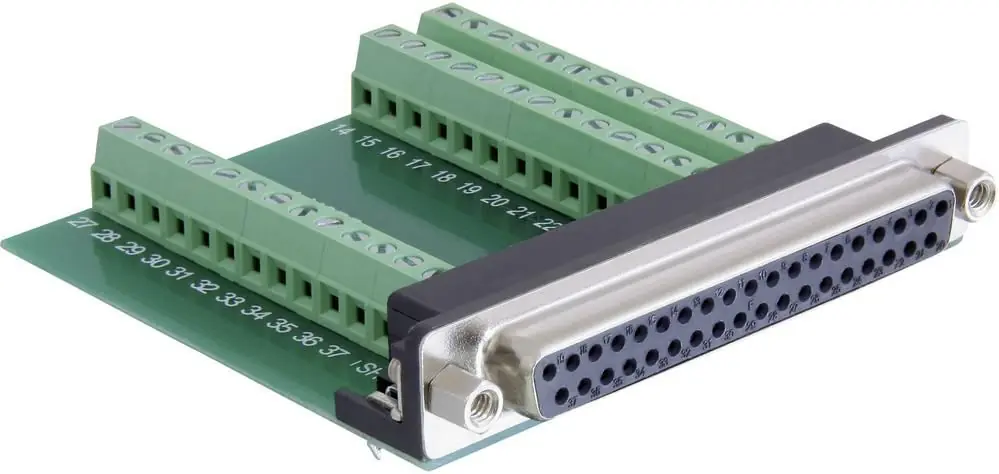 Ofertă limitată Adaptor D-SUB mamă 37 pini la bloc de conexiuni 39 pini 180° Delock 65319