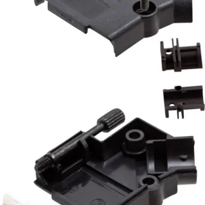 Set conector D-SUB tată 9 pini 45° encitech D45PK-P-09-DBP-K 6355-0034-01 Doar azi