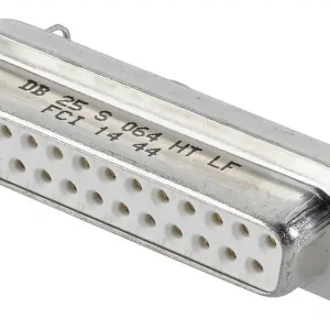Conector D-SUB mamă 25 pini 180° FCI D-SUB DB25S064TLF Lichidare de stoc
