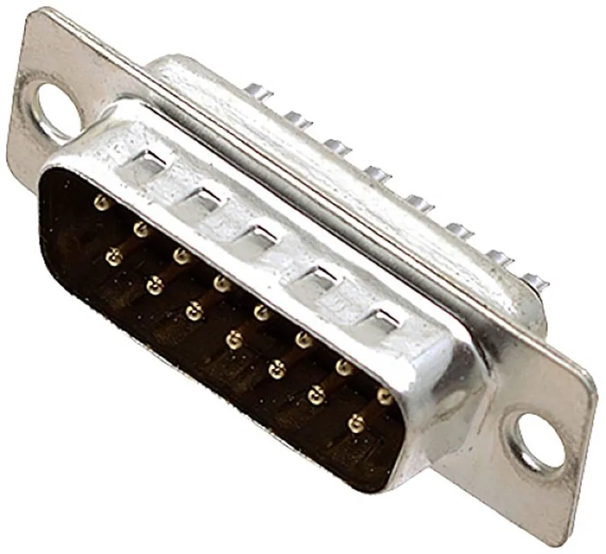 Conector D-SUB tată 15 pini 180° encitech DB15-SP 2101-0180-02 Preț promoțional