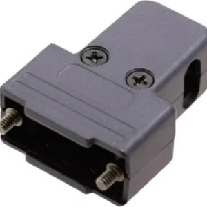 Noutate Carcasă D-SUB 25 pini, 180°, 45°, 45°, plastic, negru, MH Connectors MHTRI-P-25-K