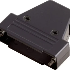 Carcasă D-SUB 37 pini encitech TRI-P-37-K, 180°, 45°, 45°, plastic, negru Livrare rapidă