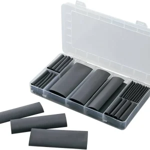 Set tuburi termocontractabile 4:1, negru, 1 set, Tru Components Ieftin