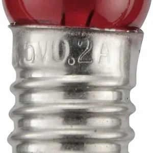 Chilipir Bec sferic Barthelme, soclu E10, 3.5 V, 0.7 W, 0.2 A, roșu