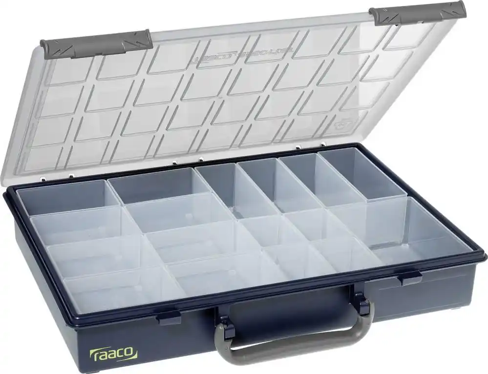 RAACO Assorter 55 4x8-17 136228 Cutie depozitare cu 17 compartimente (L x l x î) 261 x 338 x 57 mm Ofertă exclusivă