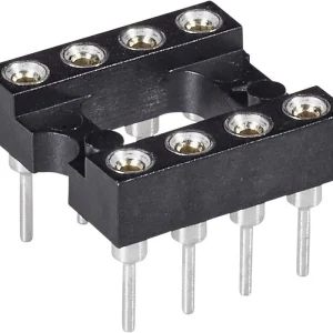 Soclu circuit integrat 8 pini distanţă între contacte 7.62 mm, 2.54 mm 1 buc. Preț promoțional