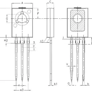 Tranzistor ST Microelectronics BD 135 NPN, carcasă tip SOT 32, I(C) 1 A Ofertă