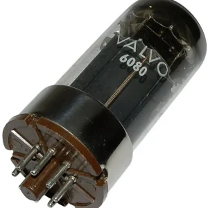 VALVO 6080 = 6 A S 7 W Tub electronic triodă dublă 100 V 100 mA 8 pini soclu octal Noutate