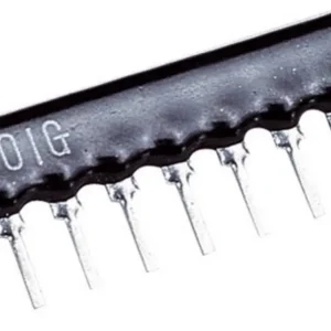 Doar azi Reţea rezistenţe 1/10 W „SIP" 8 + 1, 100 Ω, 0,125 W, 2 %