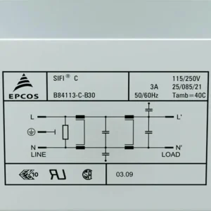Cel mai bun preț Filtru deparazitare SIFI C, atenuare înaltă, Epcos, tip B84113CB30, 3 A