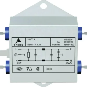 Preț redus Filtru deparazitare SIFI A, atenuare normală, Epcos, tip B84111-A-A30, 3 A