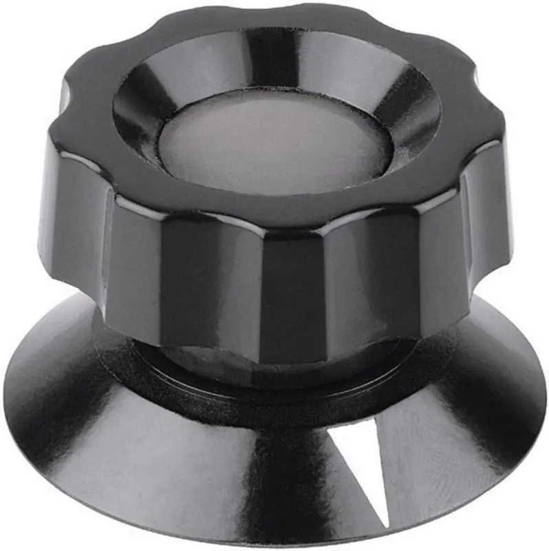 Buton rotativ cu săgeată indicatoare Mentor, negru, Ø ax 6 mm, Ø buton 31,5 mm Ofertă de sezon