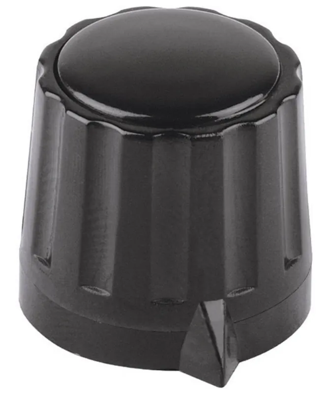 Buton Mentor, seria 36, buton pentru seria 36, negru, diametrul axei 6 mm Plată securizată