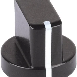 Calitate înaltă Buton prindere aluminiu A=20, B=17, D=6 negru