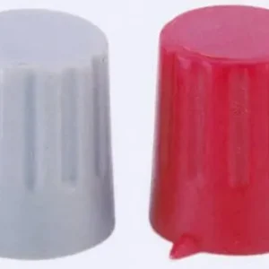 Reducere Buton cu indicator Strapubox, Ø ax 6 mm, 12/6 mm, gri