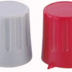 Plată sigură Buton cu indicator Strapubox, Ø ax 6 mm, 15/6 mm, gri