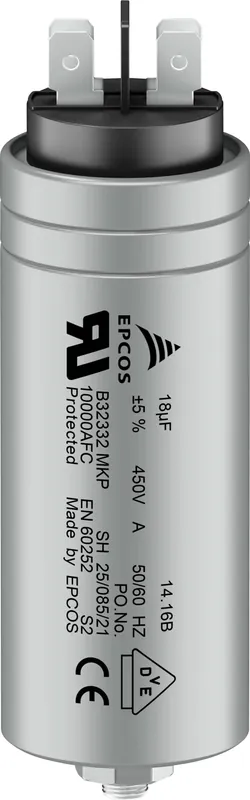 Condensator cu folie MKP 60 µF 450 V/AC 5 % (Ø x L) 45 mm x 103 mm TDK B32332I6606J082 Reducere extra
