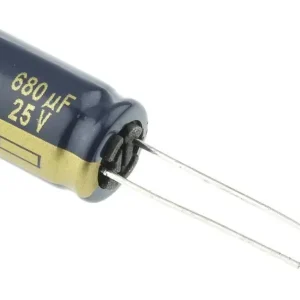 Condensator electrolitic 680 µF 25 V 1 buc. Panasonic EEU-FC1E681 Expediere rapidă