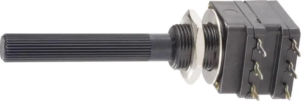 Potențiometru rotativ stereo 0.1 W 47 kΩ Piher PC16DH-10IP06473B2020MTA Reducere extra