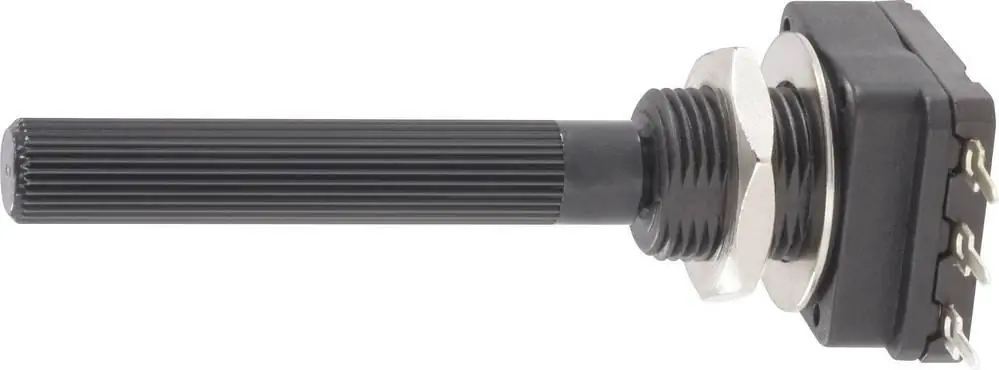 Potențiometru rotativ mono 0.1 W 100 kΩ Piher PC16SH-10IP06104B2020MTA Cel mai bun preț