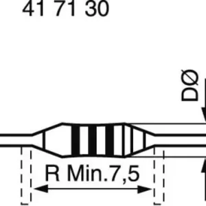 Rezistență cu peliculă metalică, 0207, axială, 0,51 Ω, 0,6 W, 1 buc. Cumpără online