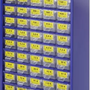 Livrare gratuită Dulap de depozitare cu 60 de compartimente cu set 6000 de rezistențe