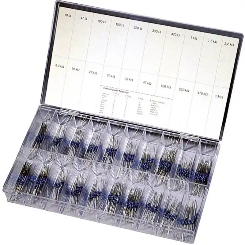 Ofertă exclusivă Set rezistențe axiale cu peliculă metalică 0.25 W 1 % 390 buc. TRU COMPONENTS