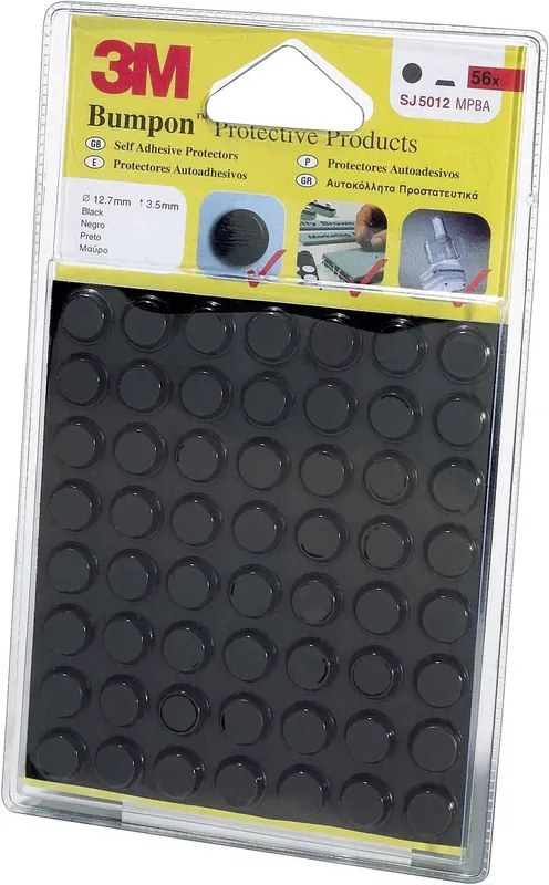 Set amortizoare elastice Bumpon 3M, 12,7 x 3,5 mm, poliuretan negru Cumpără acum