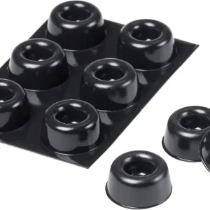 Set amortizoare elastice Bumpon 3M, 22,3 x 10,1 mm, poliuretan negru Cumpărături sigure