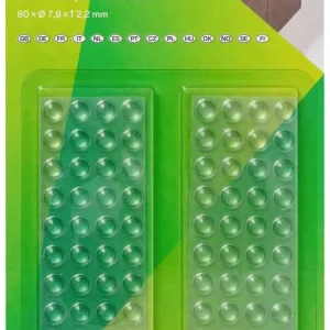 Set amortizoare elastice Bumpon 3M, 7,9 x 2,2 mm, poliuretan transparent Bestseller