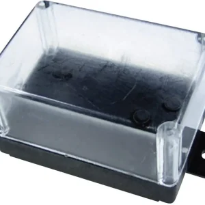 Carcasă universală termoplastic negru, transparent Kemo-Electronic G021 Chilipir
