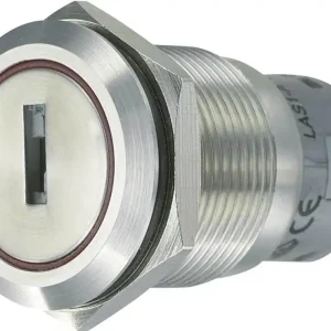 Plată securizată întrerupător cu cheie anti-vandalism LAS1-AGQ-22Y/31 2 x ON/OFF/ON 19 mm