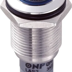 întrerupător 16 mm anti-vandalism, iluminat, 250 V/DC 3 A Plată securizată