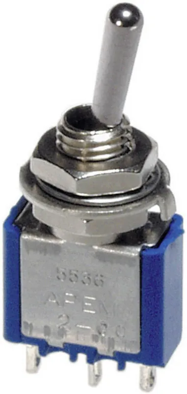 Promoție întrerupător cu manetă APEM, 5569A 4 x ON/OFF/ON 250 V/AC 3 A