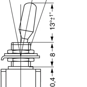 Livrare rapidă întrerupător basculant miniatură MIYAMA, MS 500-BC-J 2 x (ON)/OFF/(ON) 125 V/AC 6 A