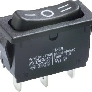 întrerupător basculant Marquardt tip Rocker 1838.1509 1 x ON/OFF/ON 250 V/AC 6 (4) A Transport gratuit