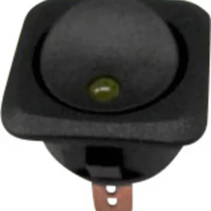 întrerupător auto basculant 12 V/DC 25 A 1 x OFF/ON fără revenire Tru Components C-R13-203L-SQ YELLOW Livrare gratuită