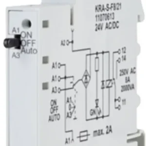 Modul releu de cuplare 24 V AC/DC 1 contact CO Metz Connect KRA-S-F8/21 11070613 Popular