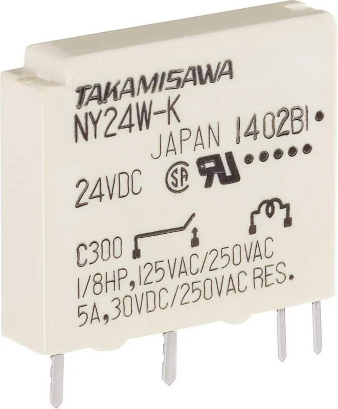 Retur ușor Releu miniatură îngust seria NY Takamisawa NY-12W-K-IE, 12 V