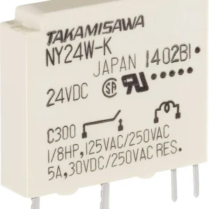 Releu miniatură îngust seria NY Takamisawa NY-24W-K-IE, 24 V Ieftin