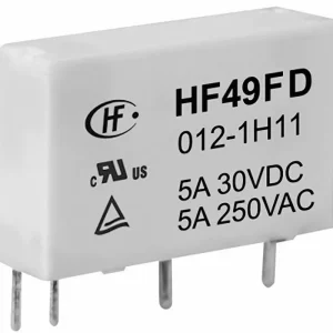 Livrare gratuită Releu PCB 12 V/DC 5 A 1 contact NO Hongfa HF49FD/012-1H12F