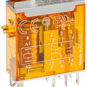 Releu fișabil 230 V/AC 8 A 2 contacte comutatoare Finder 46.52.8.230.0040 Reducere specială