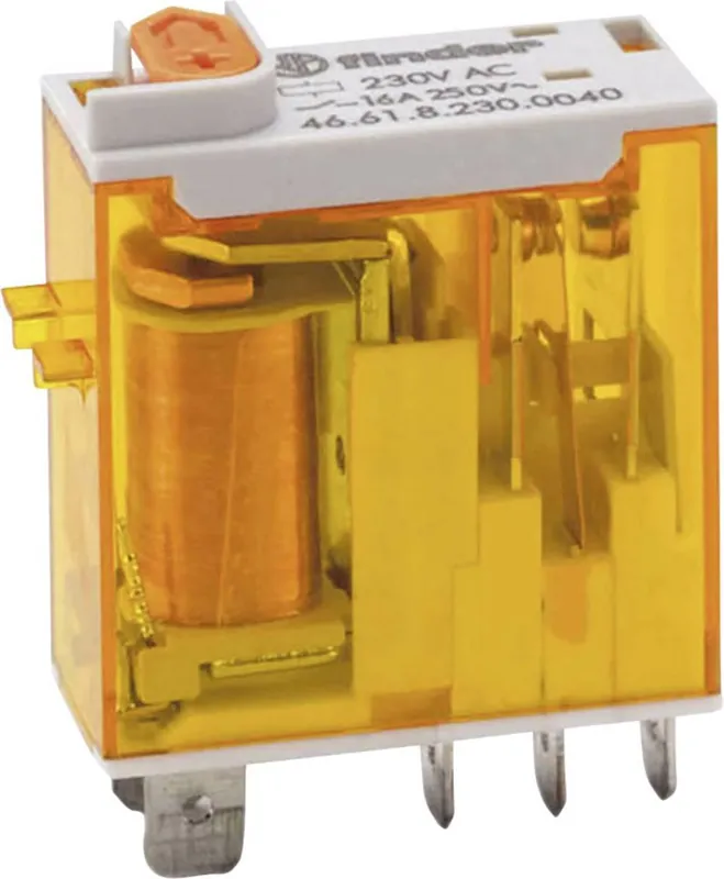 Releu fișabil 230 V/AC 16 A 1 contact comutator Finder 46.61.8.230.0040 Reducere