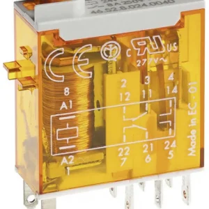 Cumpărături sigure Releu fișabil 24 V/AC 8 A 2 contacte comutatoare Finder 46.52.8.024.0040