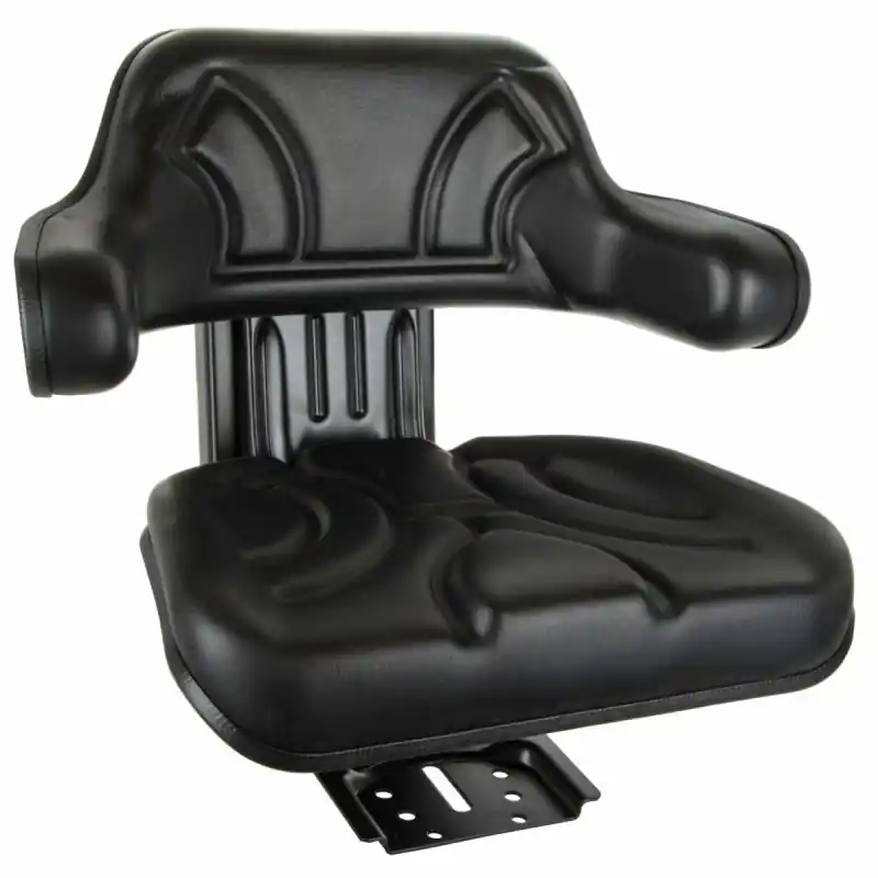 Scaun tractor cu suspensie din două piese negru Cu Cotiere Super ofertă