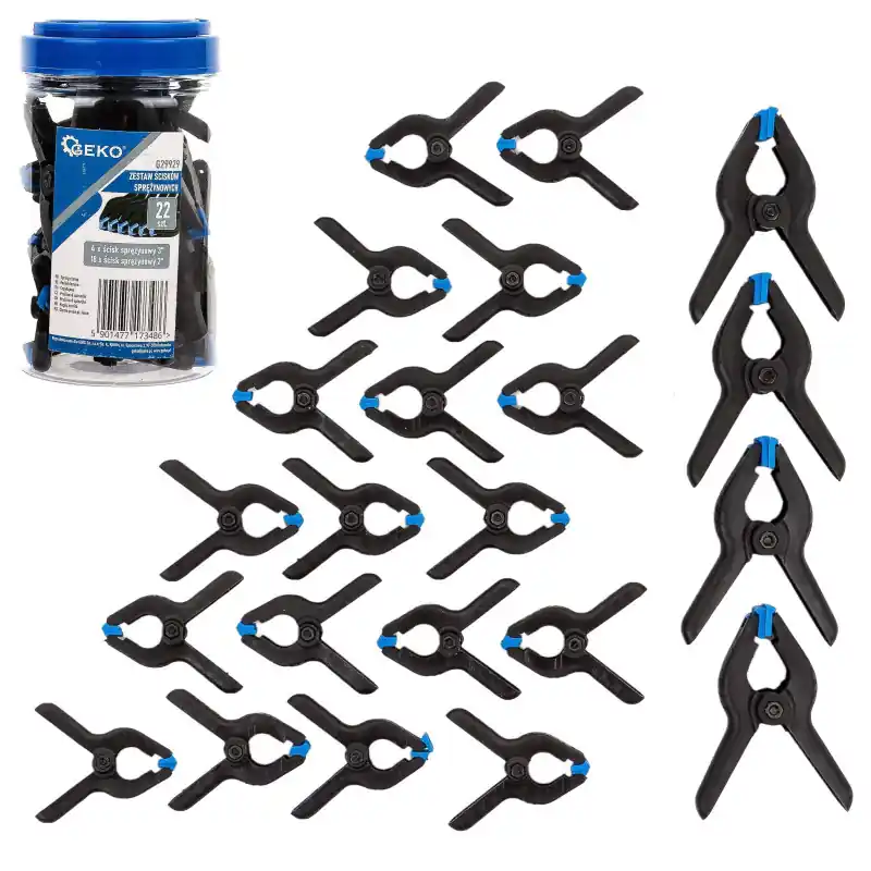 Cleme de tâmplărie cu arc Set 22 buc. Geko Cel mai bun preț