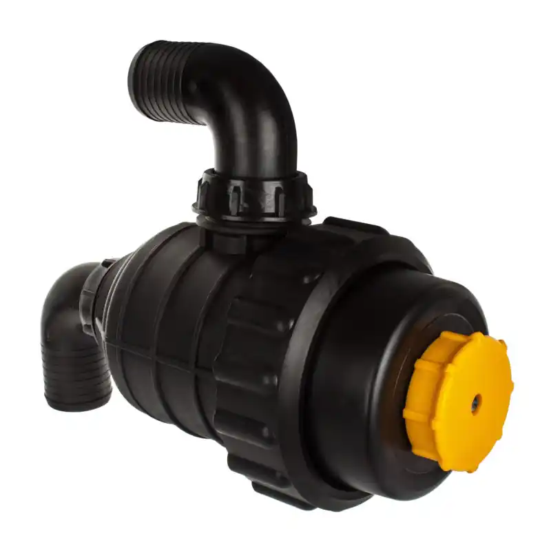 Filtru de aspirație cu supapă de închidere cot Fi 50mm Conexiune 50mm Super ofertă