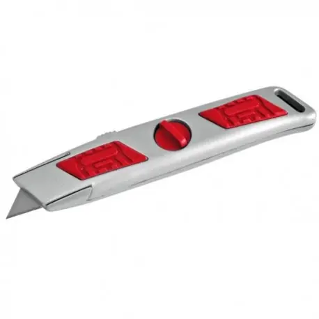 Mai ieftin CUTTER METALIC GUMAT CU LAMA RETRACTABIL - 62 X 5 MM